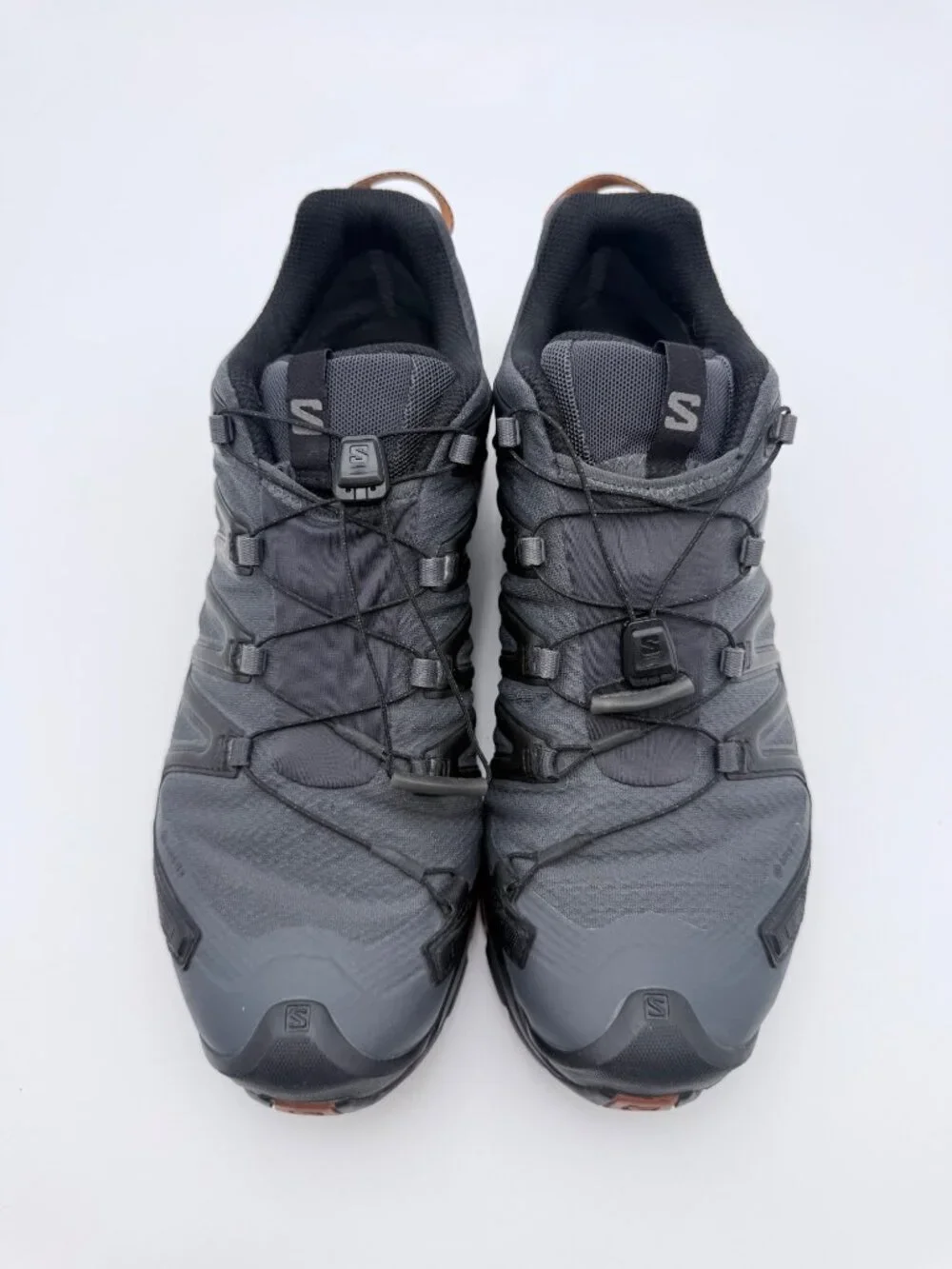 Salomon XA Pro 3D Mens Trail Running Shoes GoreTex Black Brown Size 11.5 Outsole